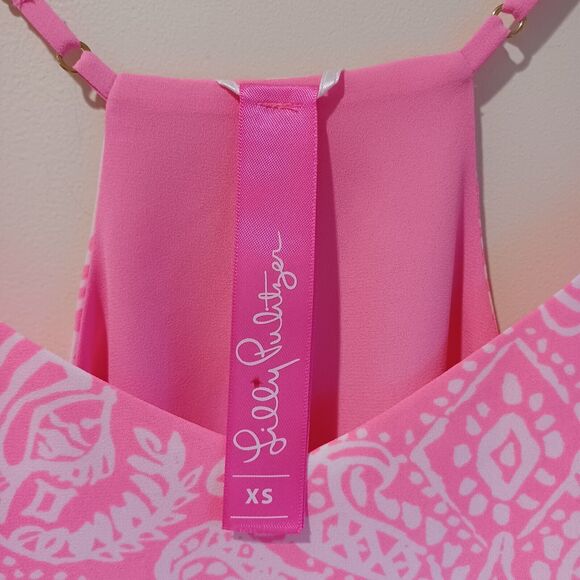 Lilly Pulitzer Lileeze Dusk Cami Reversible Tank Top Havana Pink Size XS - Picture 3 of 6
